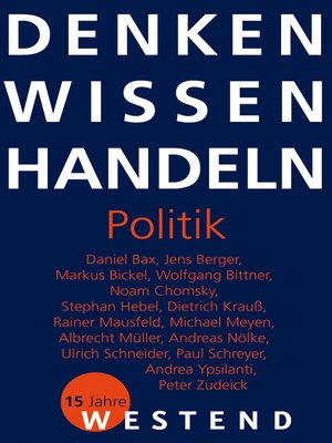 cover image of Denken Wissen Handeln Politik